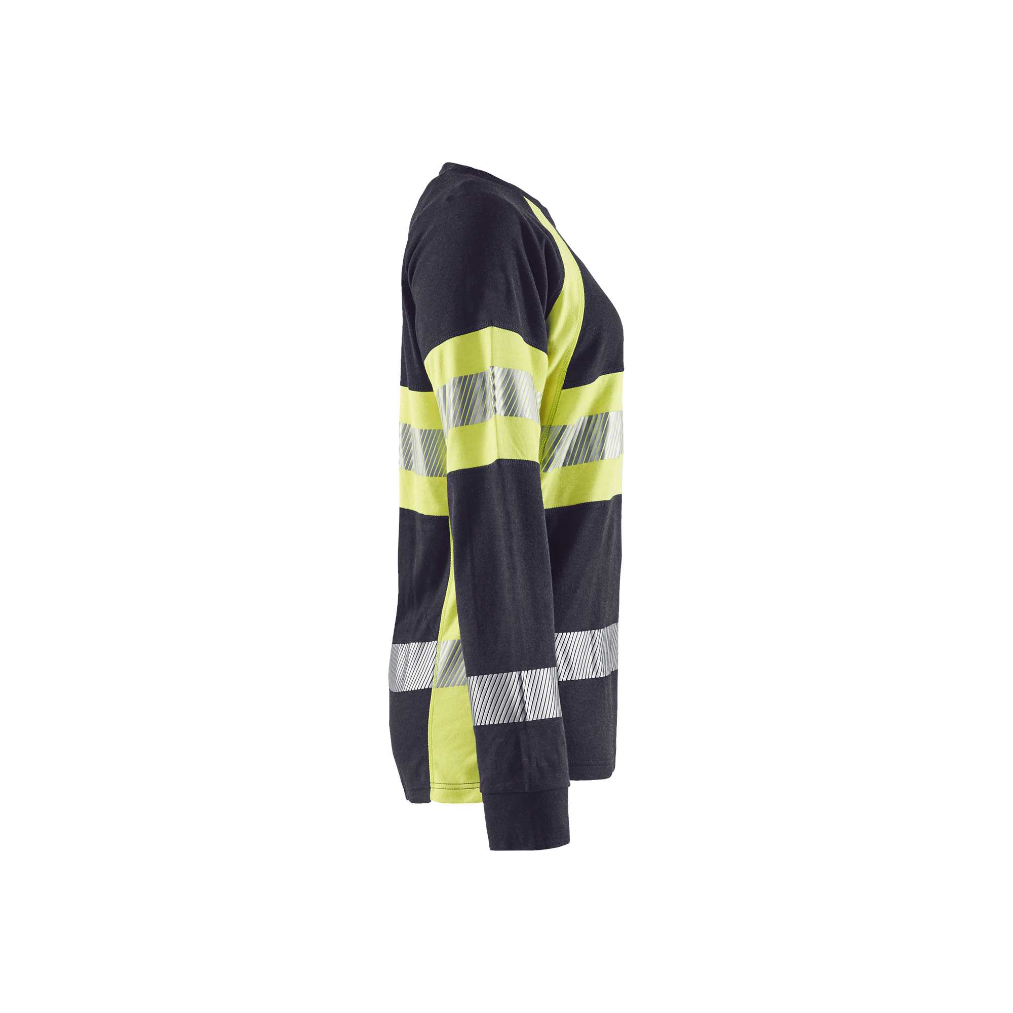 BLAKLADER 34941761 Women's Multinorm long sleeved t shirt Hi Vis Reflective Long Sleeve Work T-Shirt WOMEN - Flame Retardant
